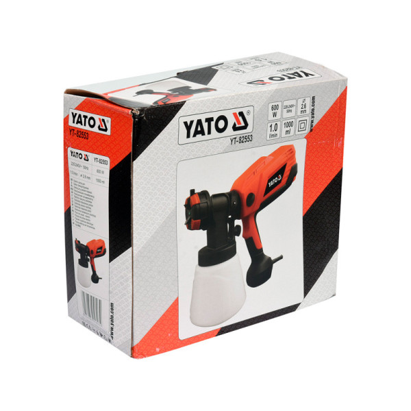 Фарбопульт електричний 600 Вт YATO 1 л сопло 2,6 мм YT-82553