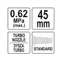 Пістолет пневматичний продувний з турбо-соплом 45мм YATO YT-23722