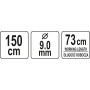 Устройство спиральное для чистки унитазов YATO 0.9х150см YT-24983