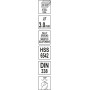 Сверло по металлу двустороннее шлифованное YATO 3х46/9.5мм YT-40010