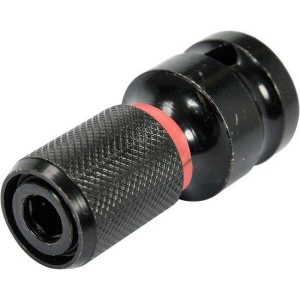 Перехідник ударний для викруткових насадок 1/2" x HEX-1/4" YATO 50 мм YT-04691