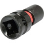Перехідник ударний для викруткових насадок 1/2" x HEX-1/4" YATO 50 мм YT-04691