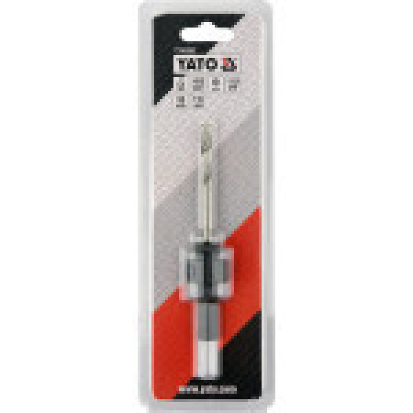 Держатель со сверлом 6мм YATO HEX10 для корончатых сверл с резьбовым креплением1/2" YT-43992