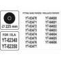 Насадка кругла для шліфмашин YT-82340 і YT-82350 YATO 225 мм YT-82353