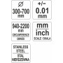 Циркометр для кола 940-2200мм і діаметра 300-700мм YATO YT-71701