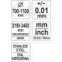 Циркометр для кола 2190-3460 мм і діаметру 700-1100 мм YATO YT-71702