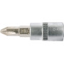 Головка торцевая 1/4" 37 мм с отверточной насадкой "Philips" РН2 YATO YT-04412