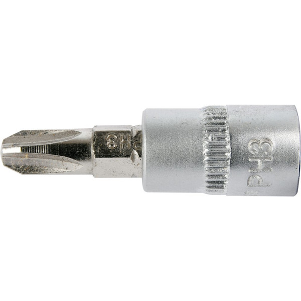 Головка торцевая 1/4" 37 мм с отверточной насадкой "Philips" РН3 YATO YT-04413