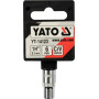 Головка торцевая шестигранная 1/4" М6 YATO 25мм YT-14123