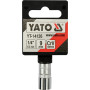 Головка торцевая шестигранная 1/4" М9  YATO 25мм YT-14126