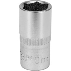 Головка торцевая шестигранная 1/4" М9  YATO 25мм YT-14126