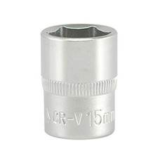 Головка торцевая шестигранная 3/8" 15мм YATO  короткая 28мм YT-3810