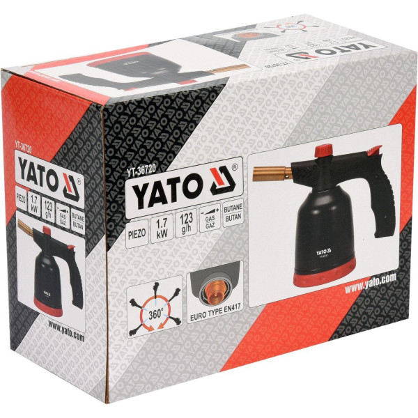 Лампа паяльна газова з п'єзозапалом YATO 1700 YT-36720