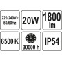 Светодиодный прожектор SMD LED 20Вт с датчиком движения YATO YT-81827