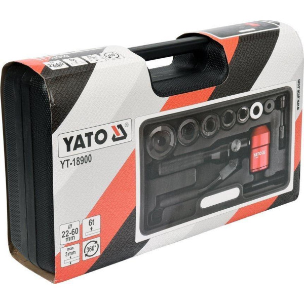 Пробійник гідравлічний для отворів 22-60 мм у аркушах до 3 мм YATO YT-18900