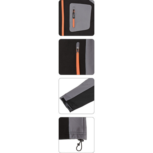 Куртка робоча SOFTSHELL сіро-чорна YATO розмір S - XXXL в асортименті YT-79530