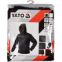 Куртка робоча SOFTSHELL чорна зі знімним капюшоном YATO розміри S - XXXL YT-79550