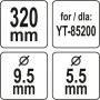 Ніж для газонокосарки YT-85200 YATO 320 мм YT-85160