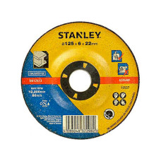 Круг шліфувальний для металу STANLEY T27 125х6х22мм STA32055-QZ Круг шліфувальний для металу STANLEY T27 125х6х22мм STA32055-QZ
