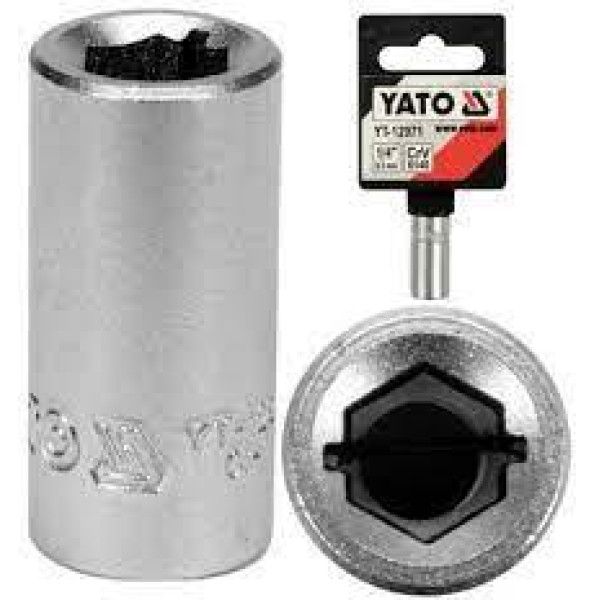 Перехідник для біт квадрат1/4" — HEX1/4" YATO 24 мм YT-12971