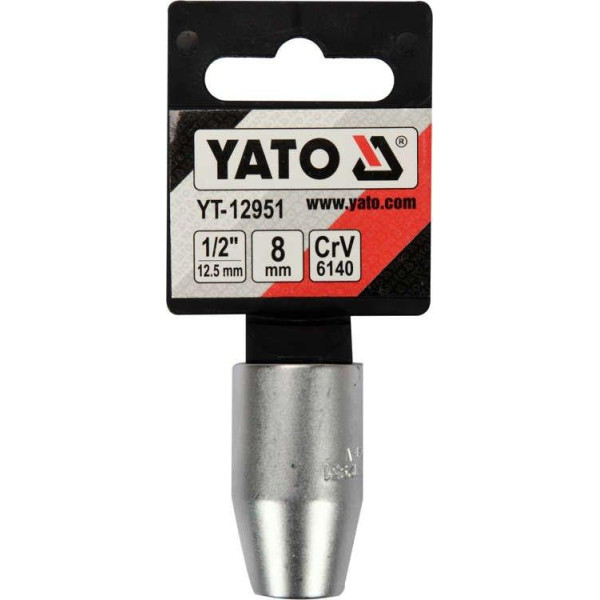 Перехідник для біт YATO 1/2"(F) HEX M8 мм (M) YT-12951
