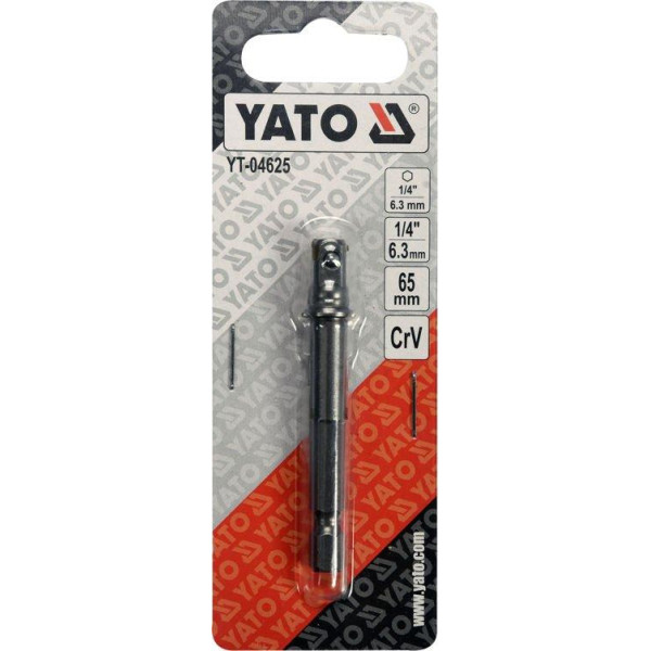 Держатель-адаптер торцевых головок YATO  1/4" 65 мм YT-04625