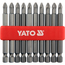 Набір біт хрестових PH2 1/4" 75 мм YATO 10 шт. YT-0480