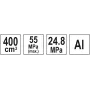 Шприц смазочный YATO 400см³ 55MРa с жестким аппликатором и быстрым впрыском YT-07045