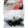 Заклепки пластиковые вытяжные 6.6x17.2 мм YATO 10 шт YT-35983