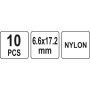 Заклепки пластиковые вытяжные 6.6x17.2 мм YATO 10 шт YT-35983