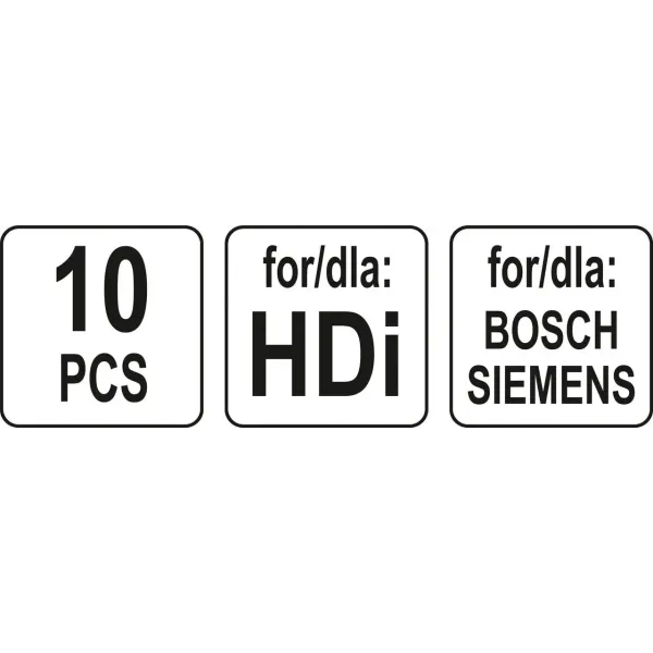 Набор для демонтажа инжекторов группы BOSCH и SIEMENS  YATO 10предм. YT-05338
