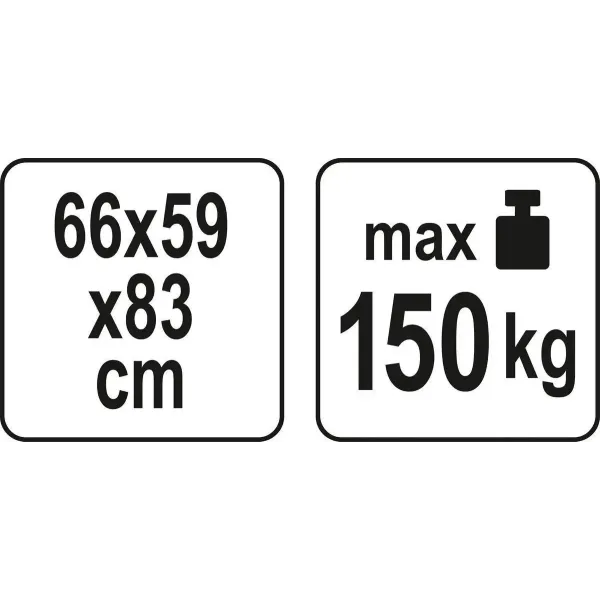 Стіл розкладний для зварювальних робіт YATO 66x59x83см YT-08950