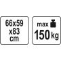 Стіл розкладний для зварювальних робіт YATO 66x59x83см YT-08950