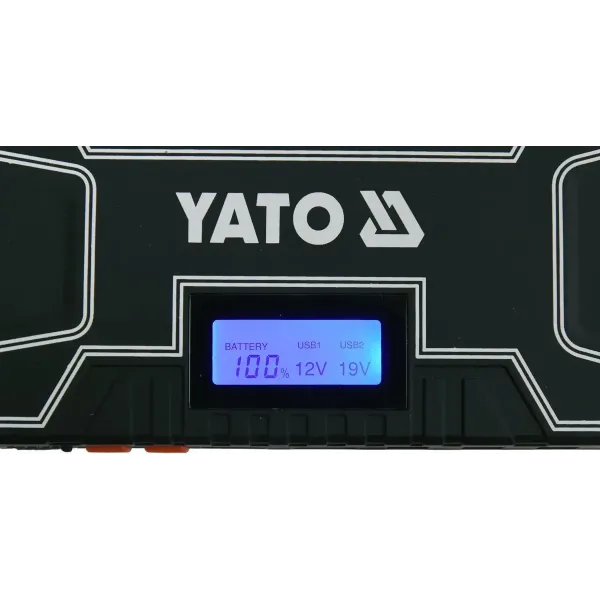 Пуско-зарядні батарея LI-POL з LCD дисплеєм YATO живлення USB YT-83082