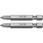 Насадка отверточная "Phillips" PH1 HEX 1/4" 2шт YATO 25мм / 50мм YT-77871