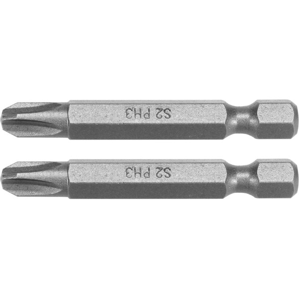 Насадка отверточная Phillips PH3 HEX 1/4" 2шт YATO 25мм / 50мм YT-77873