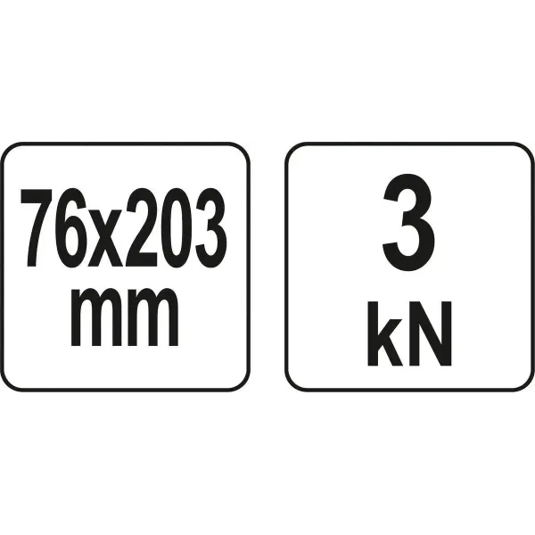 Струбцина глибока тип С із гвинтовим затискачем YATO 76х203мм YT-64191