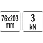 Струбцина глибока тип С із гвинтовим затискачем YATO 76х203мм YT-64191