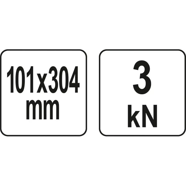 Струбцина глибока тип "С" із гвинтовим затискачем YATO 101х304мм YT-64192