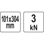 Струбцина глибока тип "С" із гвинтовим затискачем YATO 101х304мм YT-64192