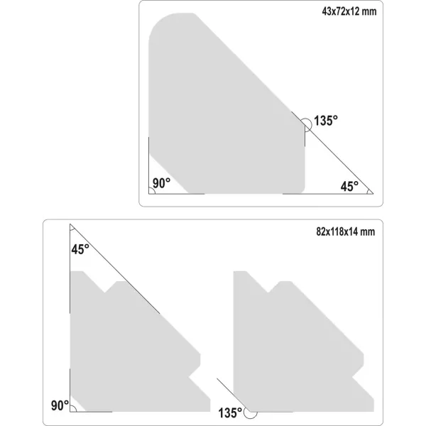 Набір зварювальних магнітних куточків 45°/90°/135° YATO 6шт. YT-08678
