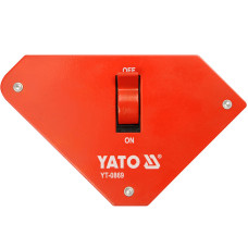 Куточок магнітний для зварювання відключається YATO 117х192х32мм YT-0869