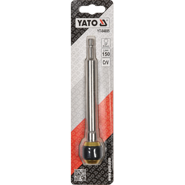 Магнітний тримач для викруткових насадок HEX 1/4" YATO 150 мм YT-04695