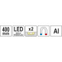 Уровень электронный с  LED-дисплеем YATO 400мм магнитный YT-30397