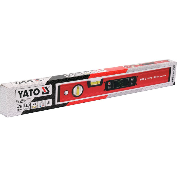 Уровень электронный с  LED-дисплеем YATO 400мм магнитный YT-30397