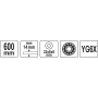 Плиткоріз ручний до 14мм 600мм YATO з розкладним столом YT-37040