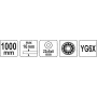 Плиткоріз ручний для великих плит до 16 мм 100 см YATO YT-37052
