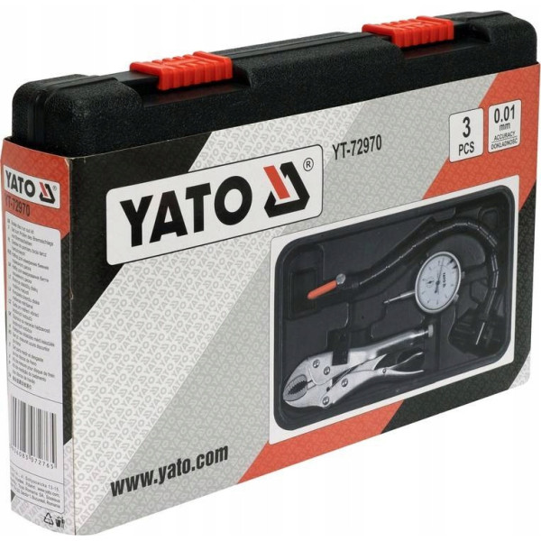 Тестер контролю биття гальмівного диска YATO 3 передом. YT-72970