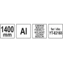 Шина напрямна для заглибної пили YT-82168 YATO 140см YT-82169