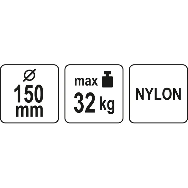 Держатель-присоска 152мм одинарная с вакуумным насосом YATO до 32кг YT-37223
